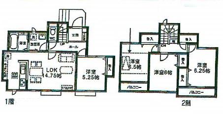 Floor plan. 25,800,000 yen, 4LDK, Land area 111.57 sq m , Building area 92.33 sq m floor plan