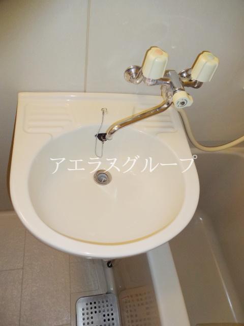 Washroom. Simple is a wash basin! 