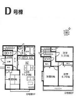 Floor plan. 23.8 million yen, 4LDK, Land area 110 sq m , Building area 86.11 sq m