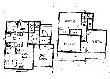 Floor plan. 26,800,000 yen, 4LDK, Land area 110.03 sq m , Building area 95.64 sq m floor plan