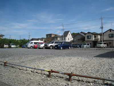 Parking lot. There is parking in front of the property eyes