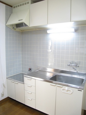 Kitchen. Gas stove is installed Allowed