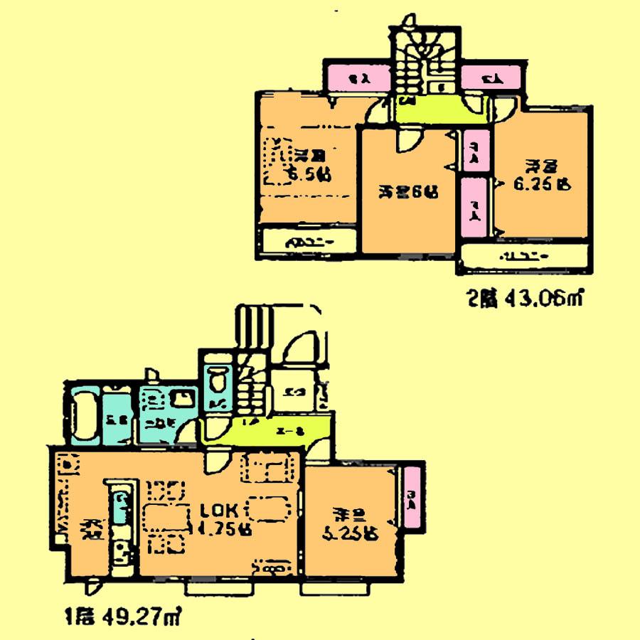 Floor plan. 25,800,000 yen, 4LDK, Land area 111.57 sq m , Building area 92.33 sq m located view in addition to this, It will be provided by the hope of design books, such as layout. 
