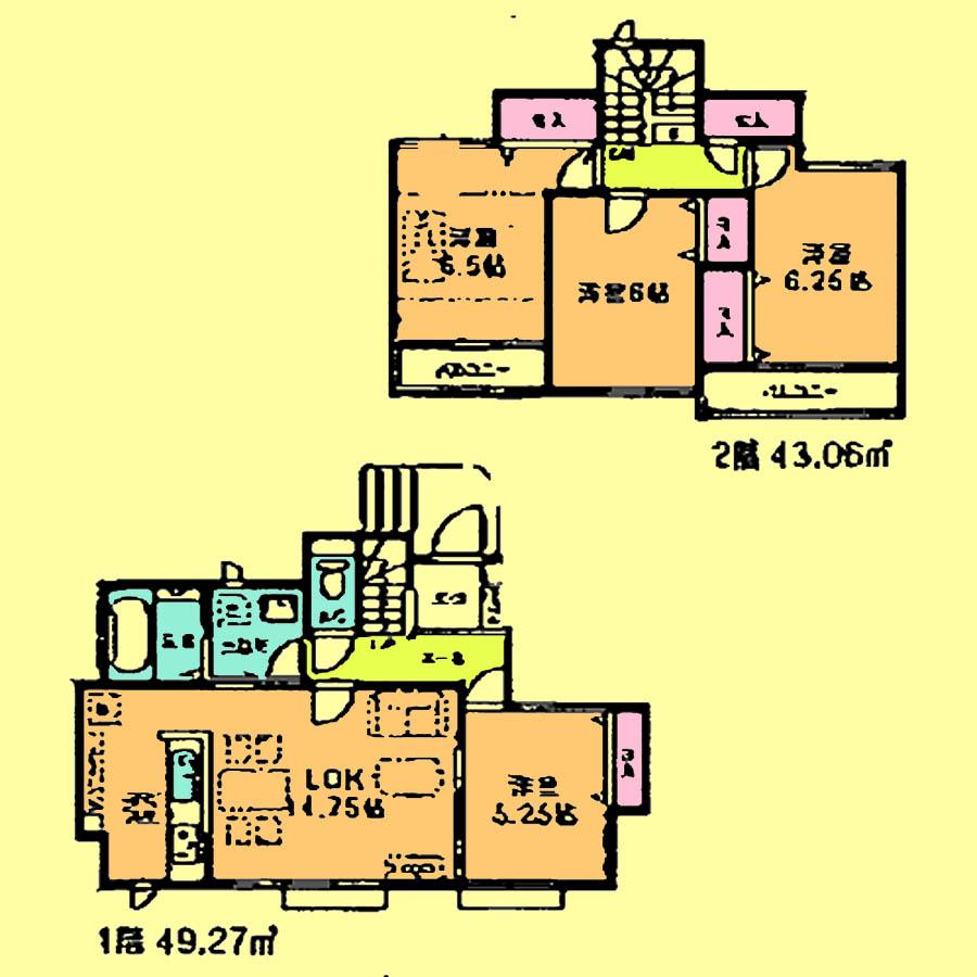 Floor plan. 25,800,000 yen, 4LDK, Land area 111.57 sq m , Building area 92.33 sq m located view in addition to this, It will be provided by the hope of design books, such as layout.