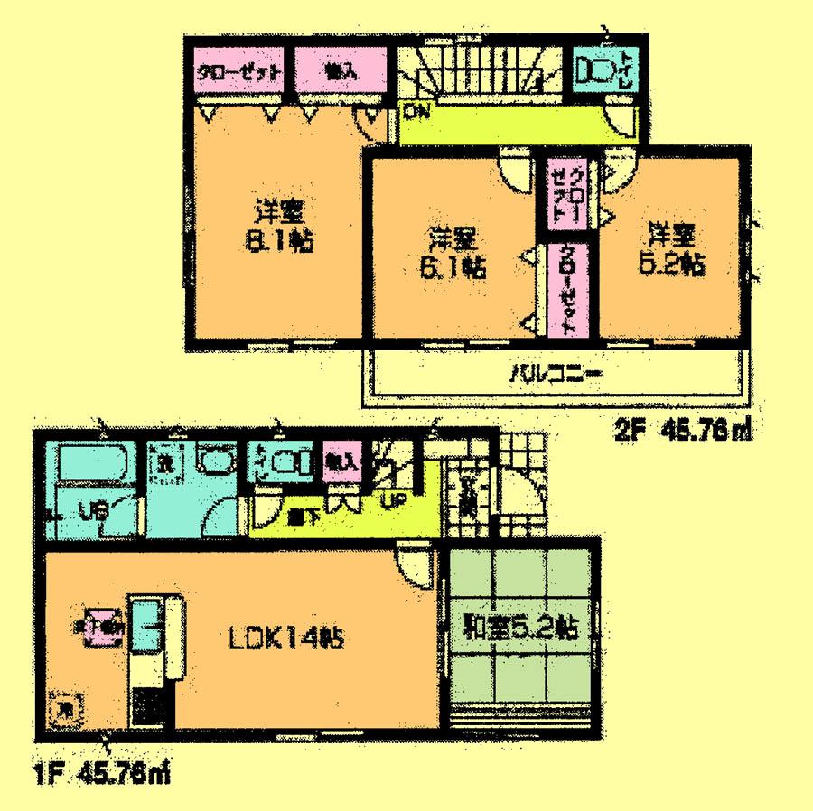 Floor plan. 26,800,000 yen, 4LDK, Land area 115.87 sq m , Building area 91.52 sq m located view in addition to this, It will be provided by the hope of design books, such as layout. 