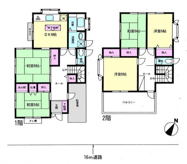 Floor plan. 24 million yen, 5DK, Land area 132.32 sq m , Building area 116.75 sq m