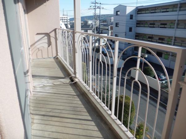 Balcony. Bright balcony