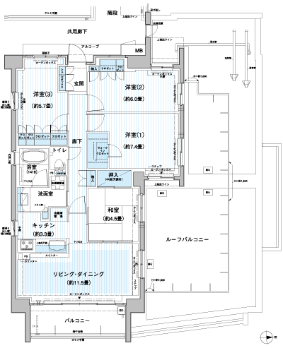 Floor: 4LDK + WIC, the occupied area: 86.27 sq m, Price: 47,900,000 yen, now on sale