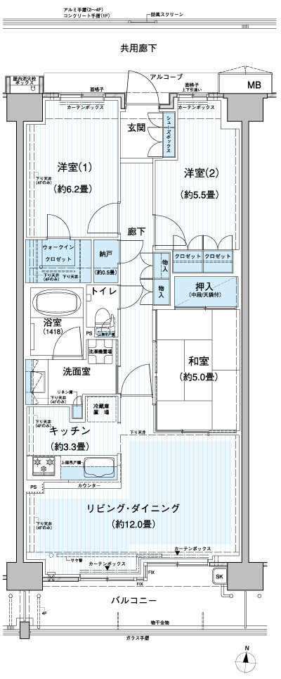 Floor: 3LDK + WIC + N, the occupied area: 75.65 sq m, Price: 36,400,000 yen, now on sale