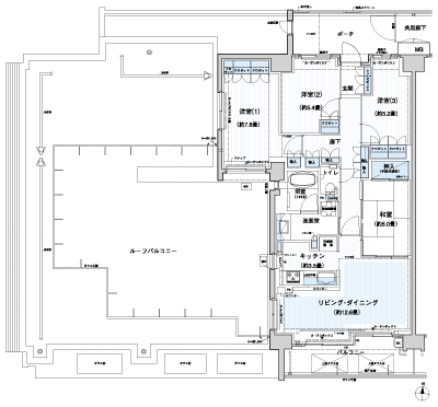 Floor: 4LDK, occupied area: 90.77 sq m, Price: 56,300,000 yen, now on sale