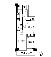 Floor: 2LDK, occupied area: 57.37 sq m, Price: 29,700,000 yen, now on sale