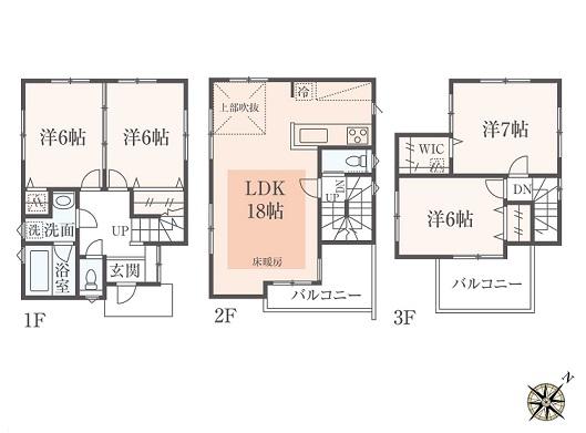 Floor plan. 41,800,000 yen, 4LDK, Land area 102.57 sq m , Building area 98.82 sq m