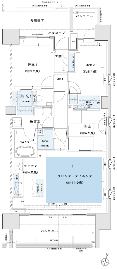 Floor: 3LDK + N + WIC, the occupied area: 73.23 sq m, Price: TBD