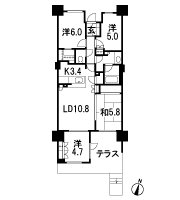 Floor: 4LDK + N + WIC, the occupied area: 79.31 sq m, Price: TBD