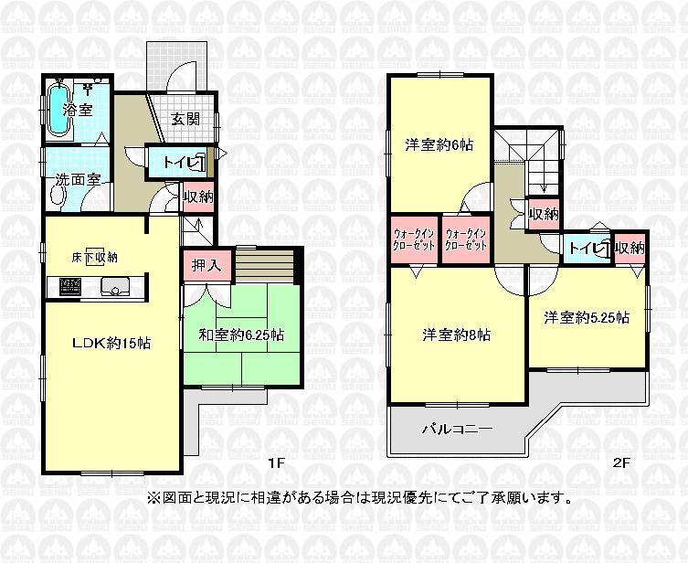 Floor plan. 33,800,000 yen, 4LDK, Land area 103.33 sq m , Building area 96.88 sq m