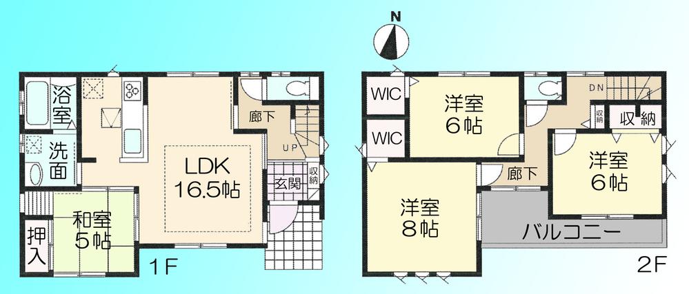 Floor plan. 44,800,000 yen, 4LDK, Land area 101.45 sq m , Building area 101.01 sq m