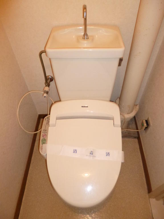 Toilet. Warm water washing toilet seat