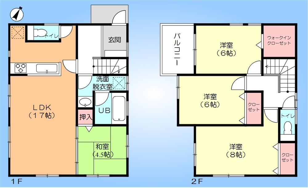 Floor plan. (C Building), Price 32,800,000 yen, 4LDK, Land area 100.04 sq m , Building area 99.37 sq m