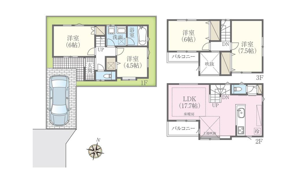 Floor plan. Buzo to elementary school 560m