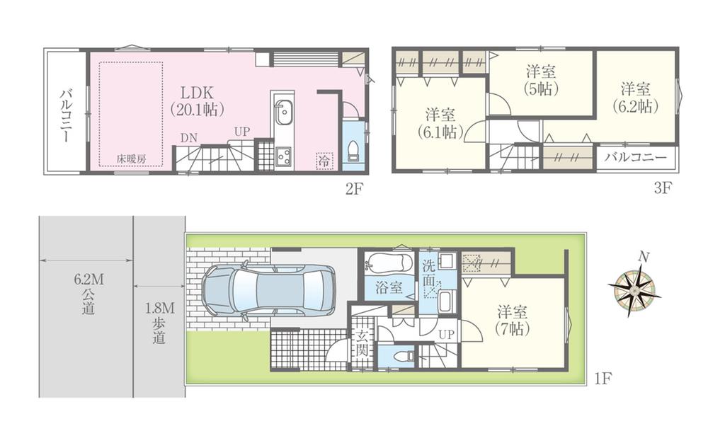 Floor plan. Buzo to elementary school 560m