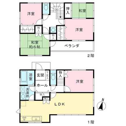 Floor plan. Saitama Minami-ku Oaza Daitakubo