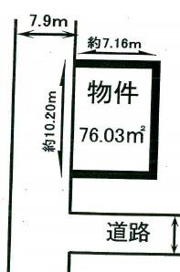 Compartment figure. Land price 24 million yen, Land area 76.03 sq m compartment view