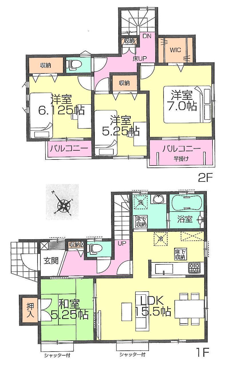 Floor plan. 42,900,000 yen, 4LDK, Land area 100.14 sq m , Building area 97.71 sq m