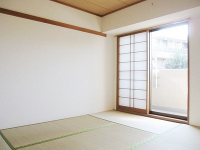 Living and room. Bright Japanese-style room facing the balcony