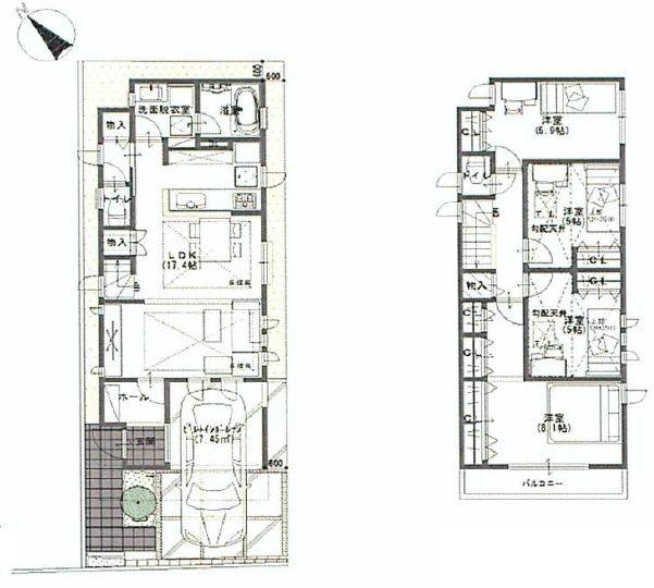 Floor plan. 45,800,000 yen, 4LDK, Land area 89.76 sq m , Building area 109.17 sq m floor plan