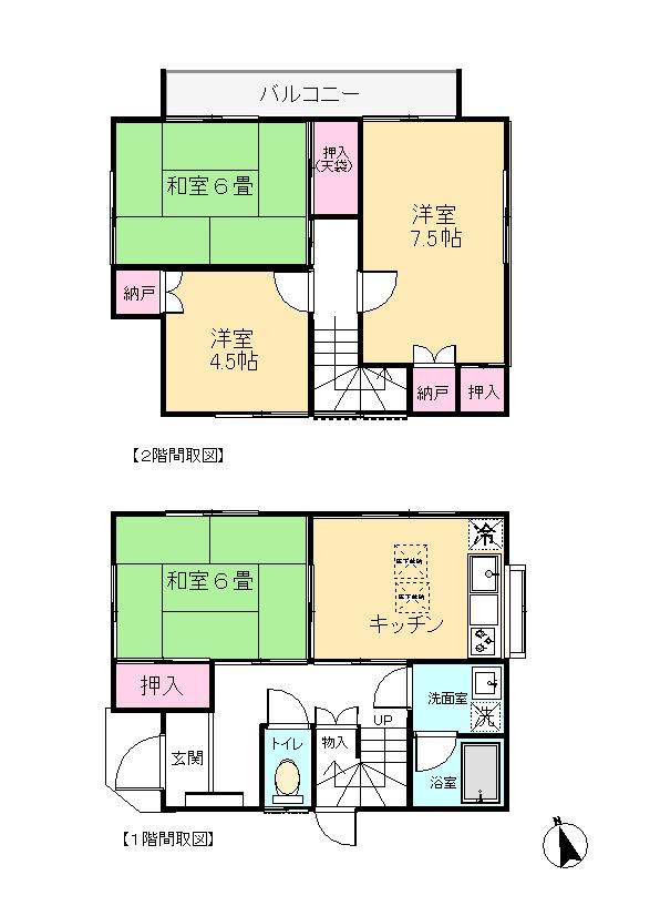 Floor plan. 26,800,000 yen, 4DK, Land area 106.94 sq m , Building area 75.92 sq m 4DK [The room is very clean]