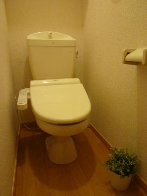 Toilet. Toilet with a comfortable warm water washing toilet seat