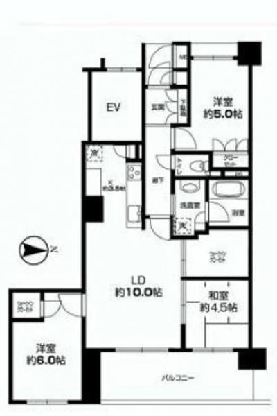 Floor plan. 3LDK, Price 31,800,000 yen, Occupied area 67.16 sq m , Balcony area 11.83 sq m