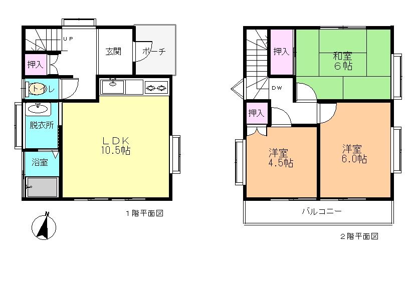 Floor plan. 19,750,000 yen, 3LDK, Land area 73.71 sq m , Building area 67.07 sq m 3LDK