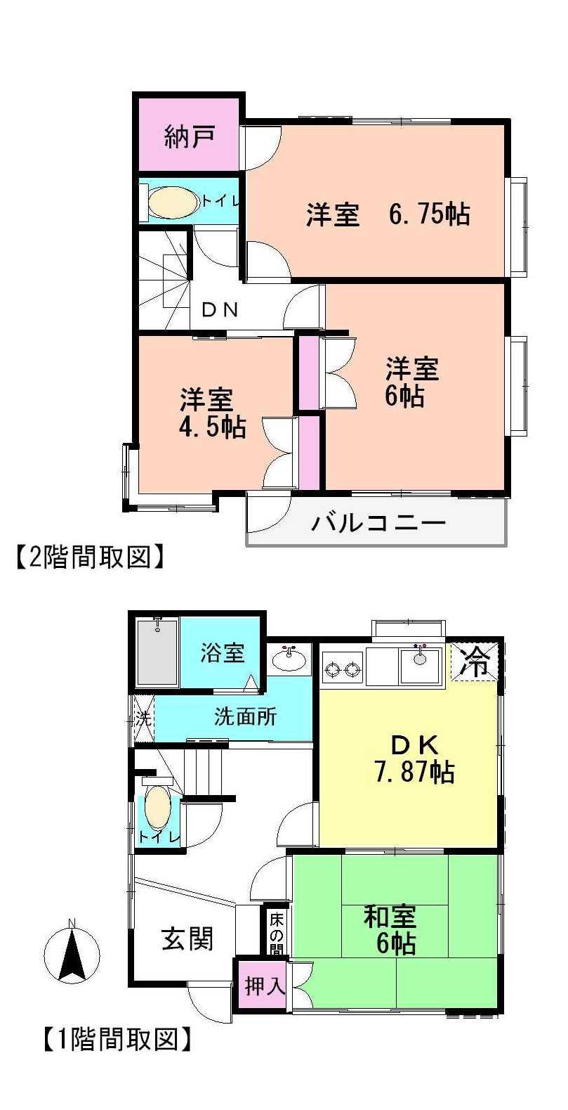 Floor plan. 39,800,000 yen, 4DK, Land area 119.17 sq m , Building area 76.2 sq m