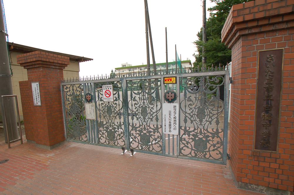 Junior high school. Saitama Municipal Shirahata 100m up to junior high school