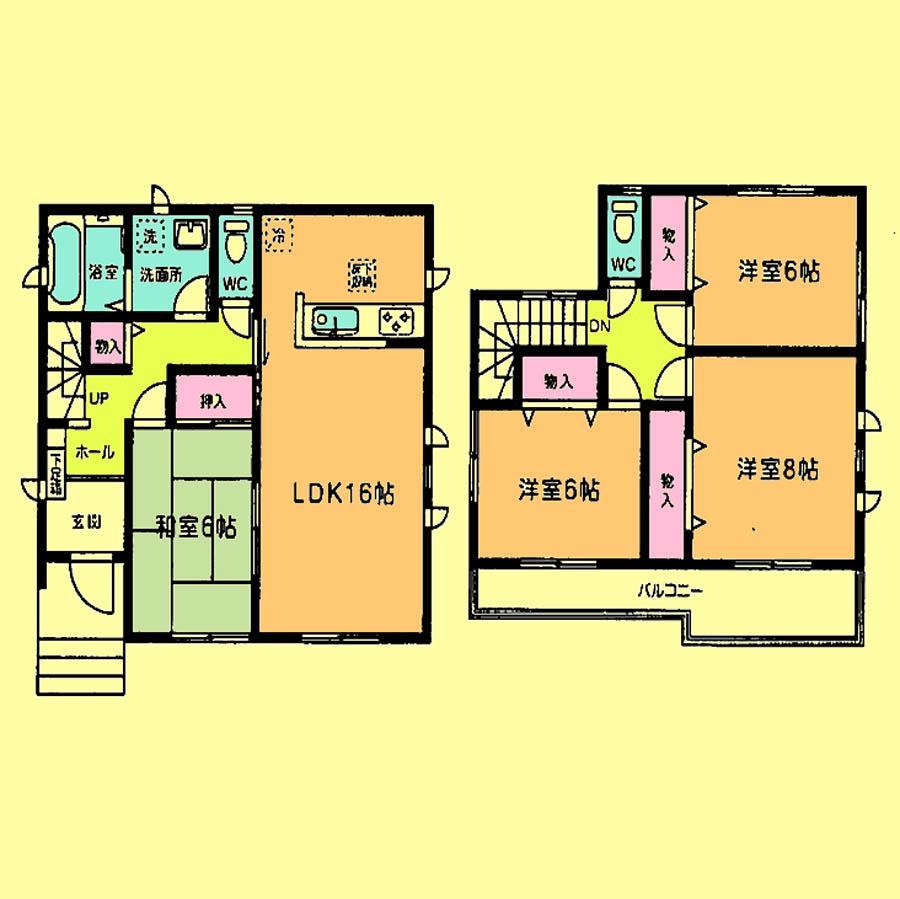Floor plan. 32,800,000 yen, 4LDK, Land area 100.04 sq m , Building area 104.33 sq m located view in addition to this, It will be provided by the hope of design books, such as layout.