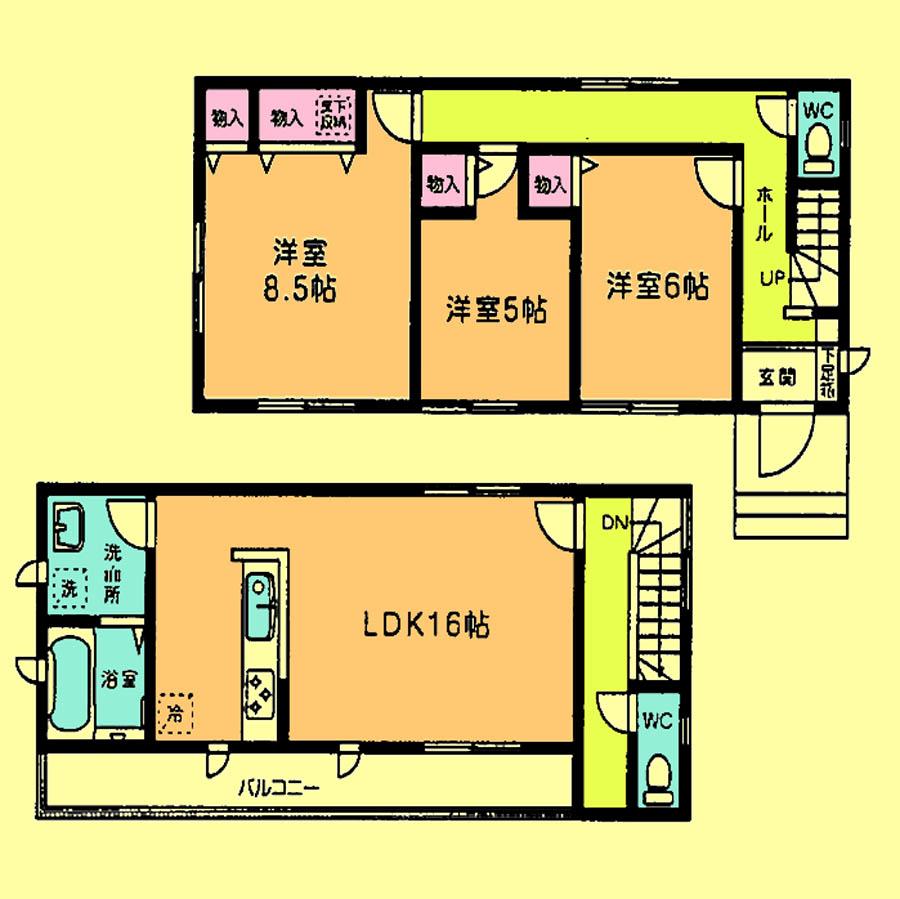 Floor plan. 29,800,000 yen, 3LDK, Land area 108.85 sq m , Building area 91.08 sq m located view in addition to this, It will be provided by the hope of design books, such as layout. 