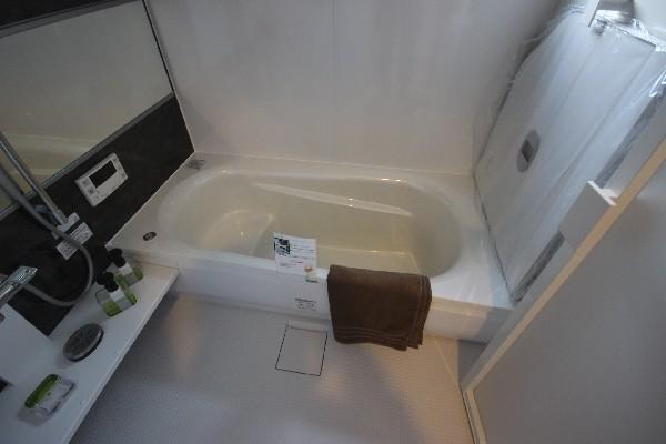 Bathroom. Tub relaxing afield. Bathroom ventilation dryer standard equipment. 