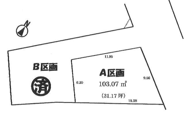 Compartment figure. Land price 19,800,000 yen, Land area 103.07 sq m