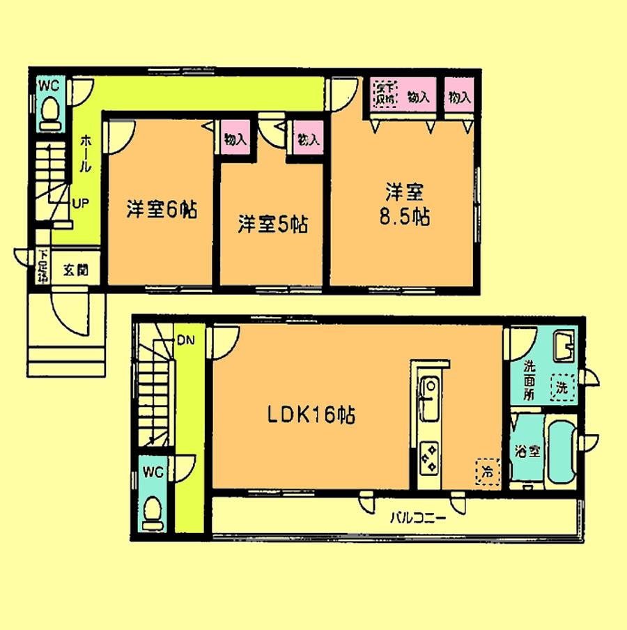 Floor plan. 30,800,000 yen, 3LDK, Land area 106.82 sq m , Building area 91.08 sq m located view in addition to this, It will be provided by the hope of design books, such as layout. 
