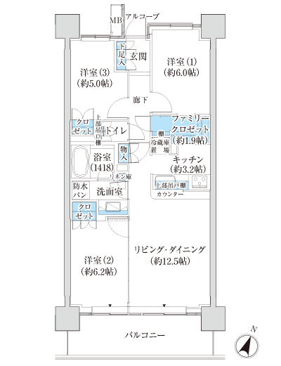 Floor: 3LDK + FC, the occupied area: 71.89 sq m, Price: TBD