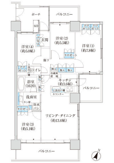 Floor: 4LDK, occupied area: 90.04 sq m, Price: TBD
