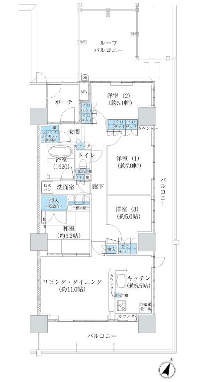 Floor: 4LDK + SIC, the occupied area: 89.13 sq m, Price: TBD