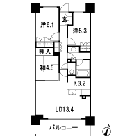 Floor: 3LDK, occupied area: 72.16 sq m, Price: TBD