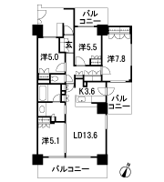 Floor: 4LDK, occupied area: 90.04 sq m, Price: TBD