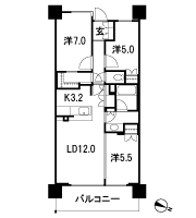 Floor: 3LDK + FC, the occupied area: 72.02 sq m, Price: TBD