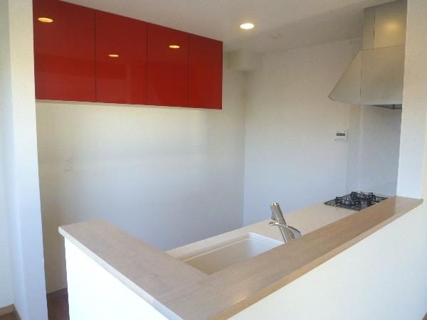 Kitchen. You will have made a good accent red shelf. 
