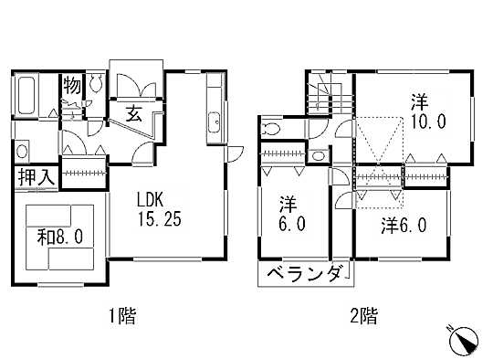 Floor plan. 39,800,000 yen, 4LDK, Land area 145.56 sq m , Building area 113.85 sq m floor plan