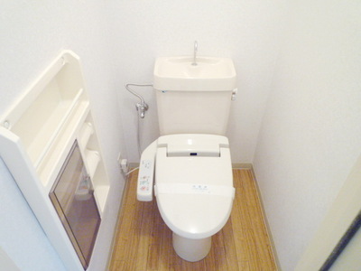 Toilet. Toilet (with warm water cleaning toilet seat)