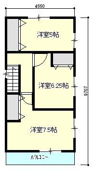 Floor plan. 33,800,000 yen, 4LDK, Land area 69.83 sq m , Building area 117.99 sq m 3 floor